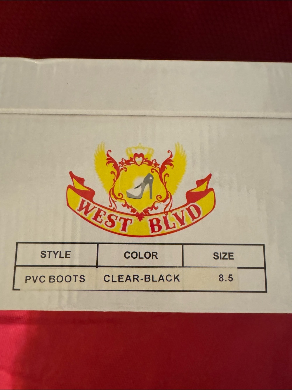 Women's West Blvd Clear Rain Boots Sz 8 1/2 - Picture 7 of 7